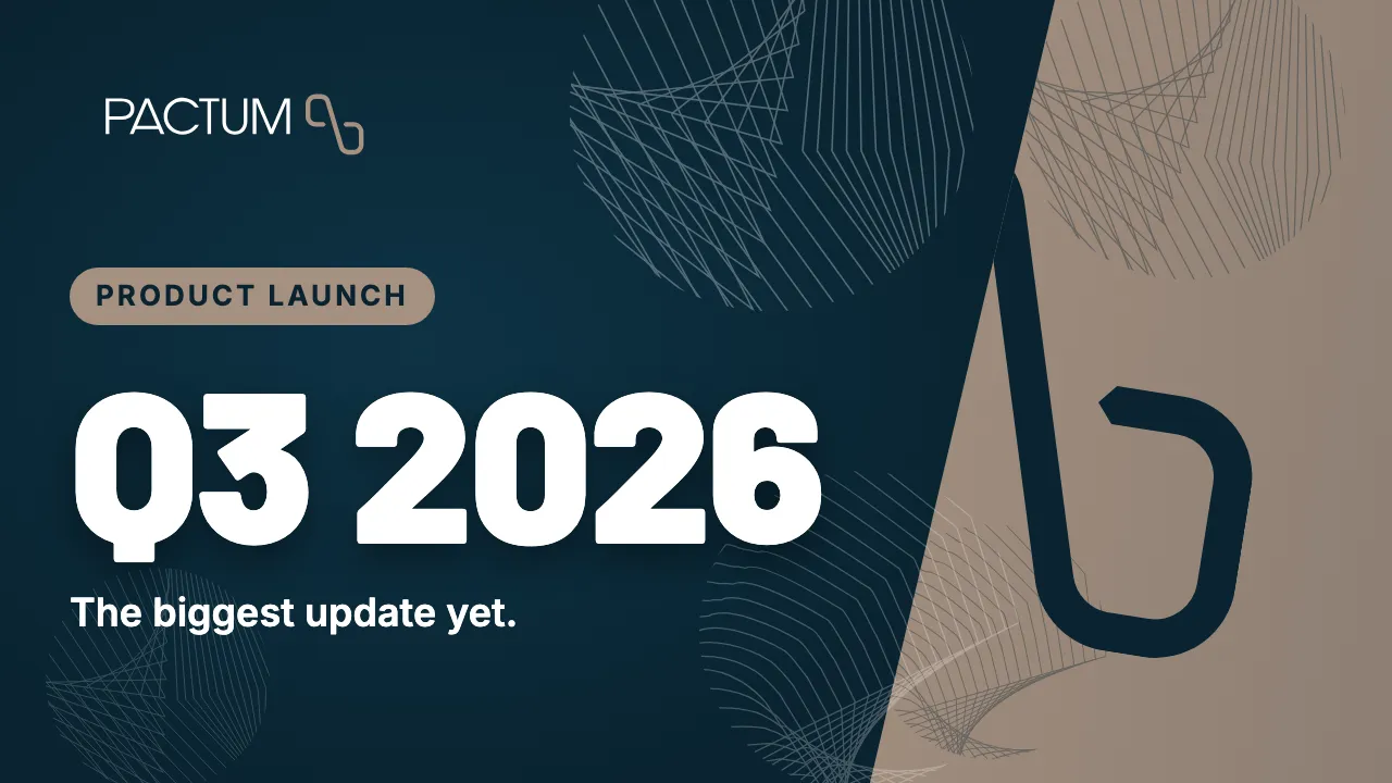 Watch the Pactum Q3 2026 product update video