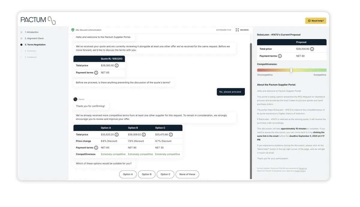 Tactical Sourcing Agent View